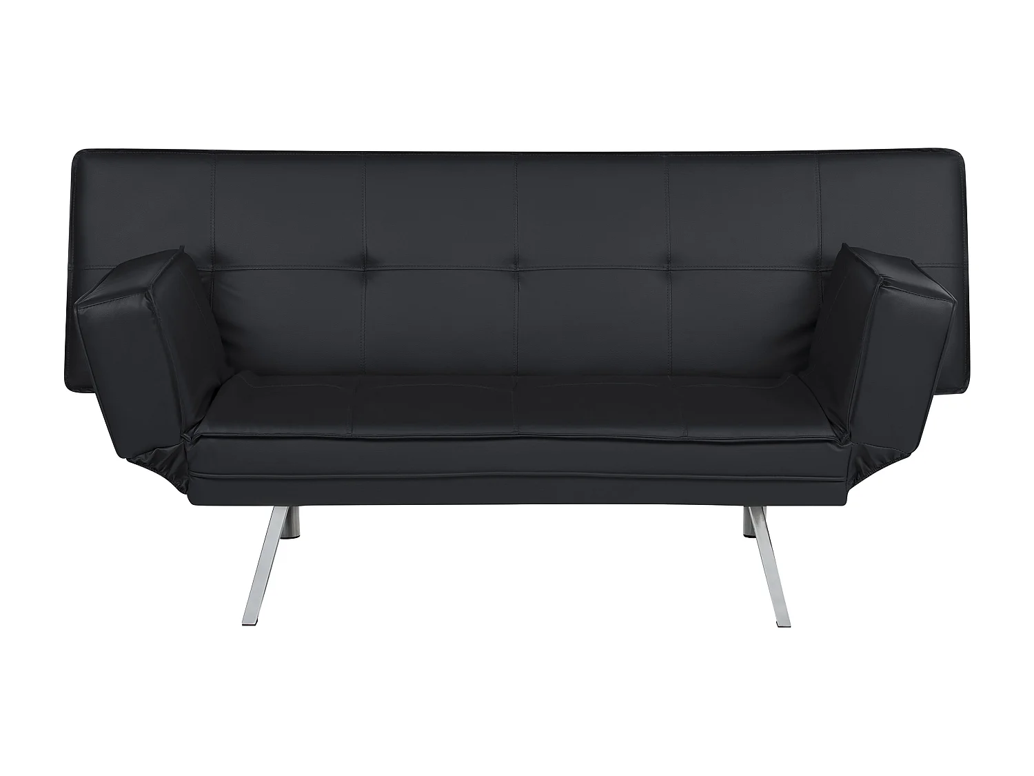 Canapé-lit BRISTOL Noir Cuir PU