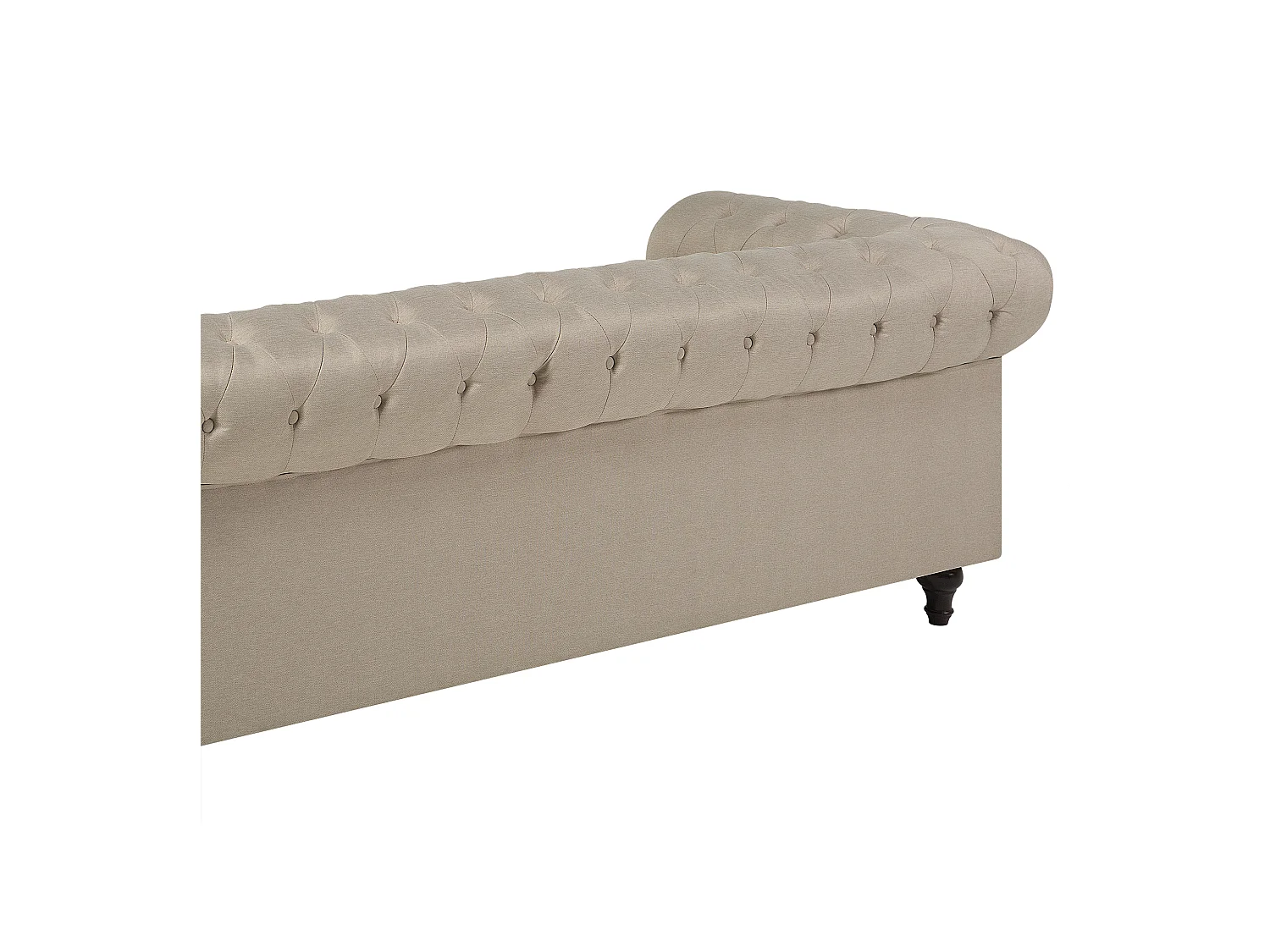 Canapé 3 places CHESTERFIELD Tissu Beige