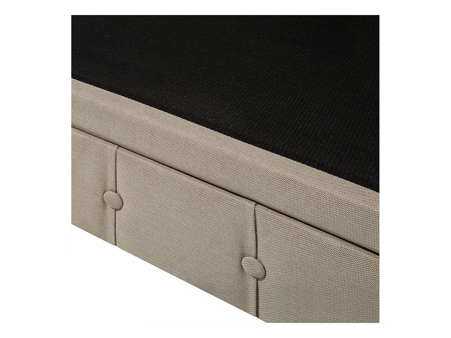 Canapé 3 places CHESTERFIELD Tissu Beige