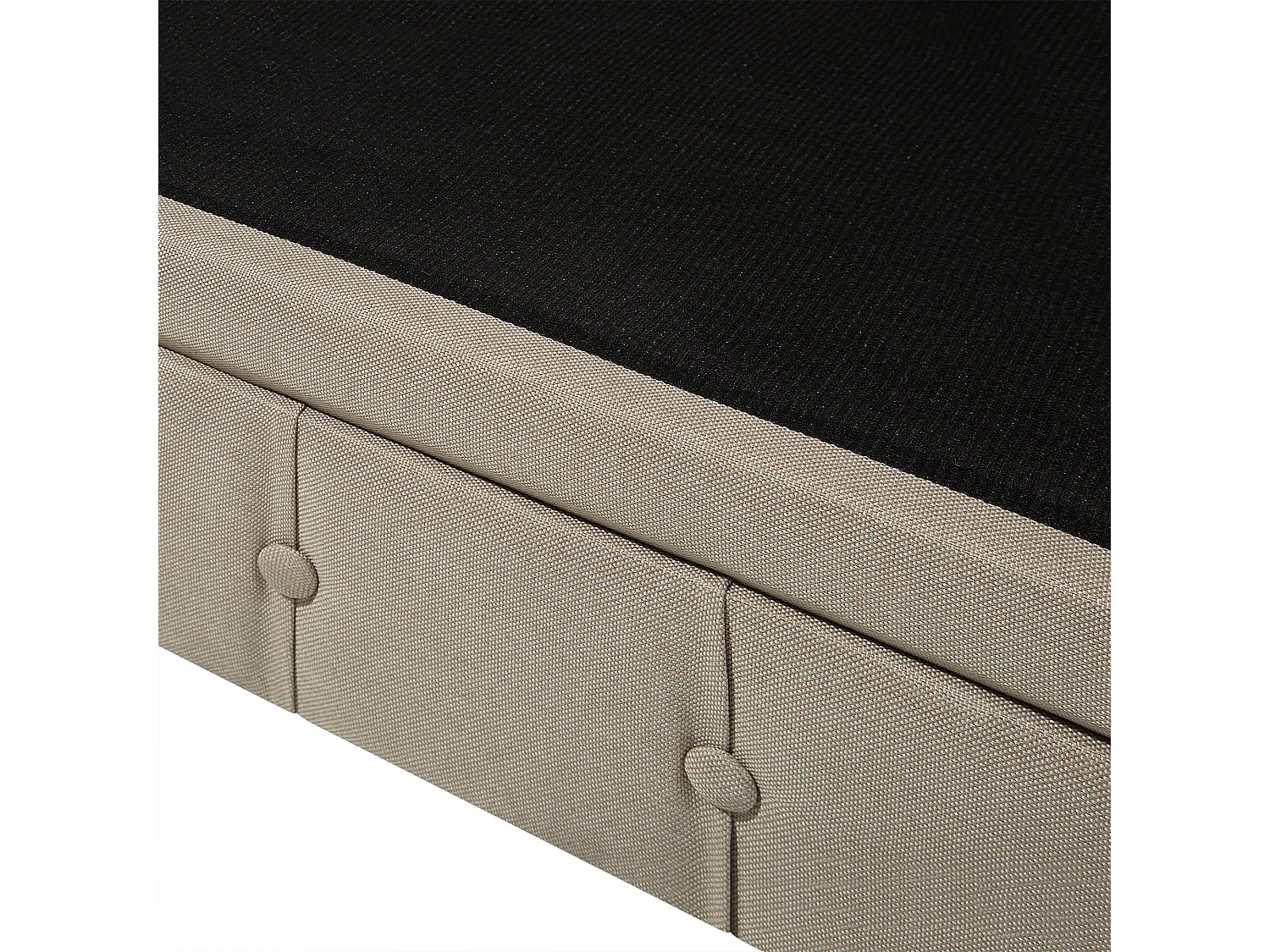 Canapé 3 places CHESTERFIELD Tissu Beige