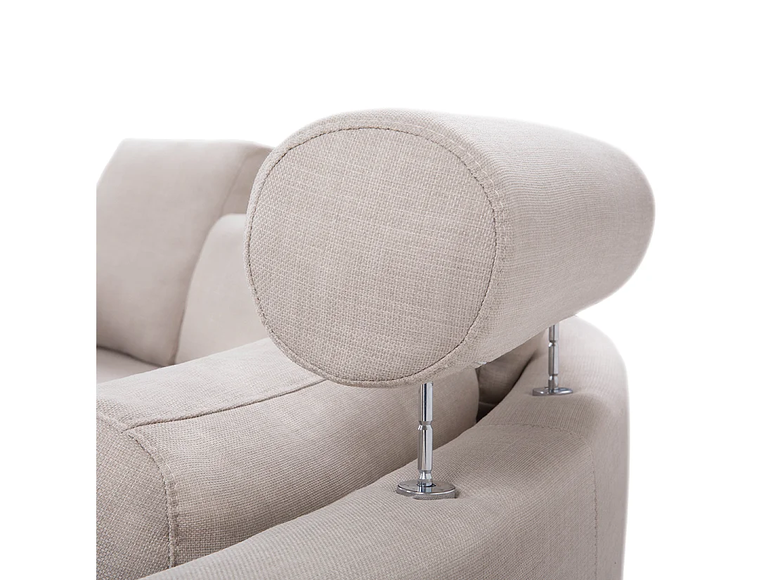 Canapé arrondi 7 places ROTUNDE Tissu Beige