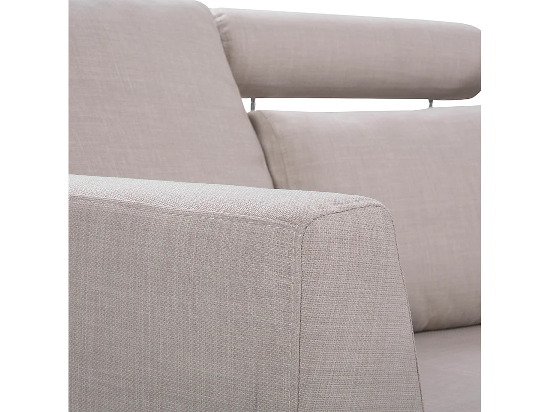 Canapé arrondi 7 places ROTUNDE Tissu Beige