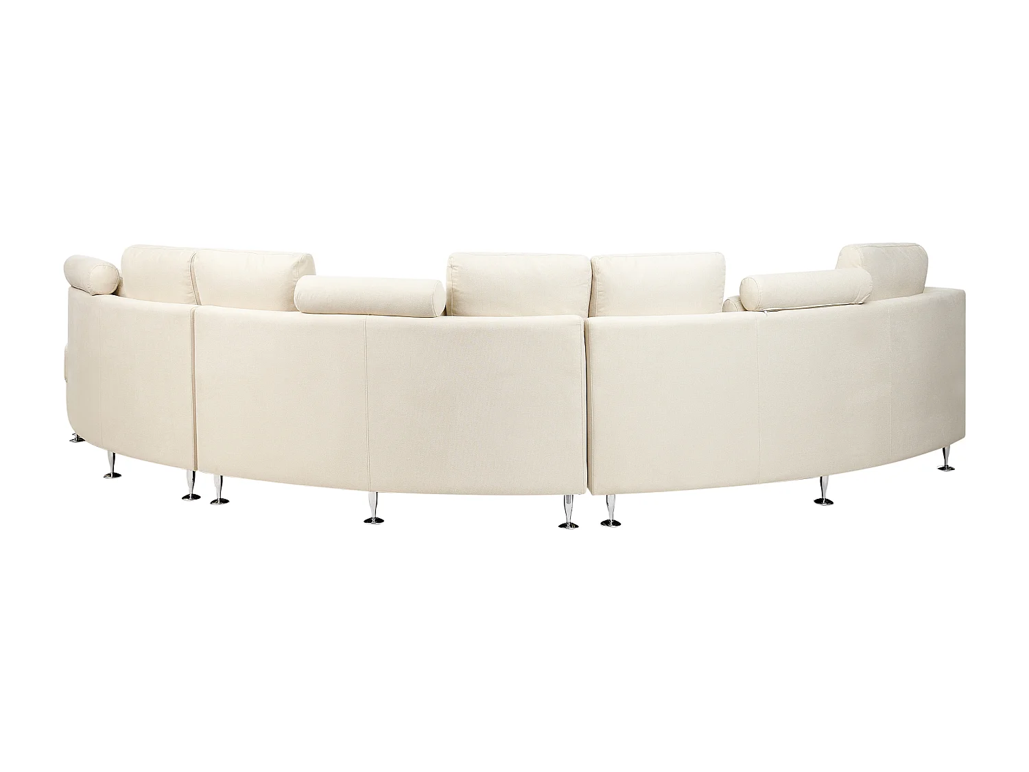 Canapé arrondi 7 places ROTUNDE Tissu Beige