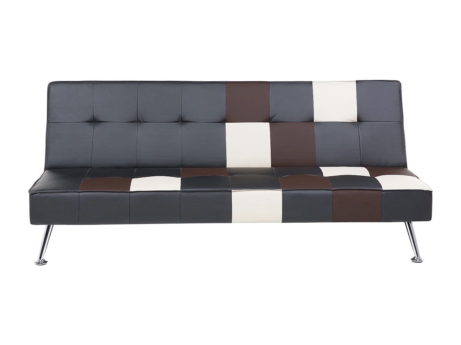 Canapé-lit 3 places OLSKER Cuir PU Noir