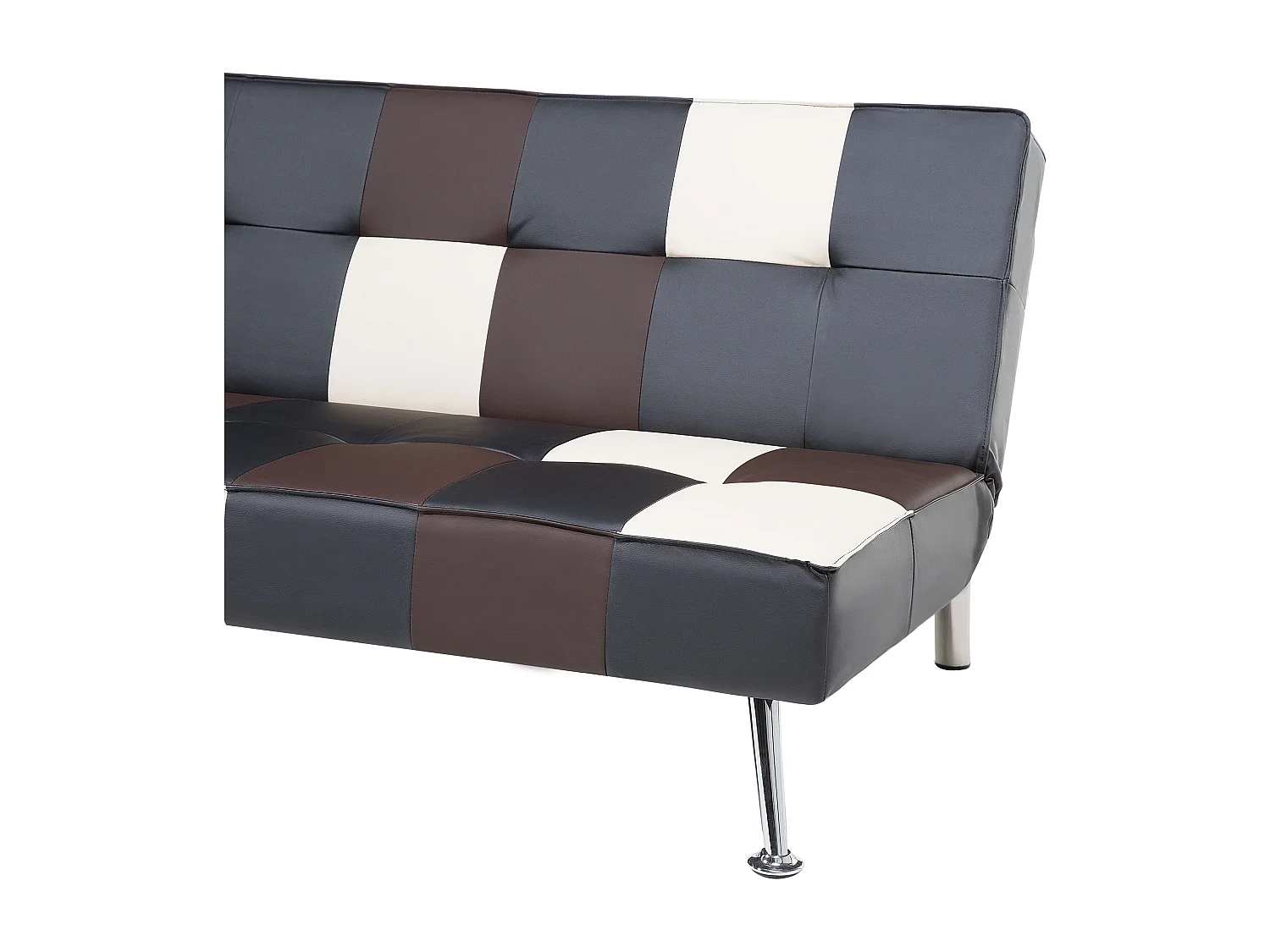 Canapé-lit 3 places OLSKER Cuir PU Noir