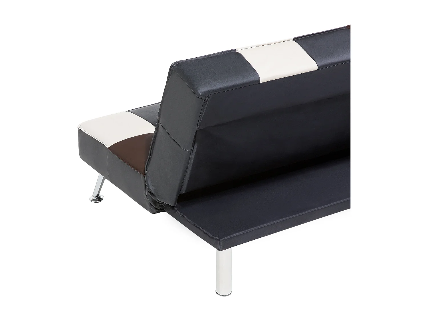 Canapé-lit 3 places OLSKER Cuir PU Noir