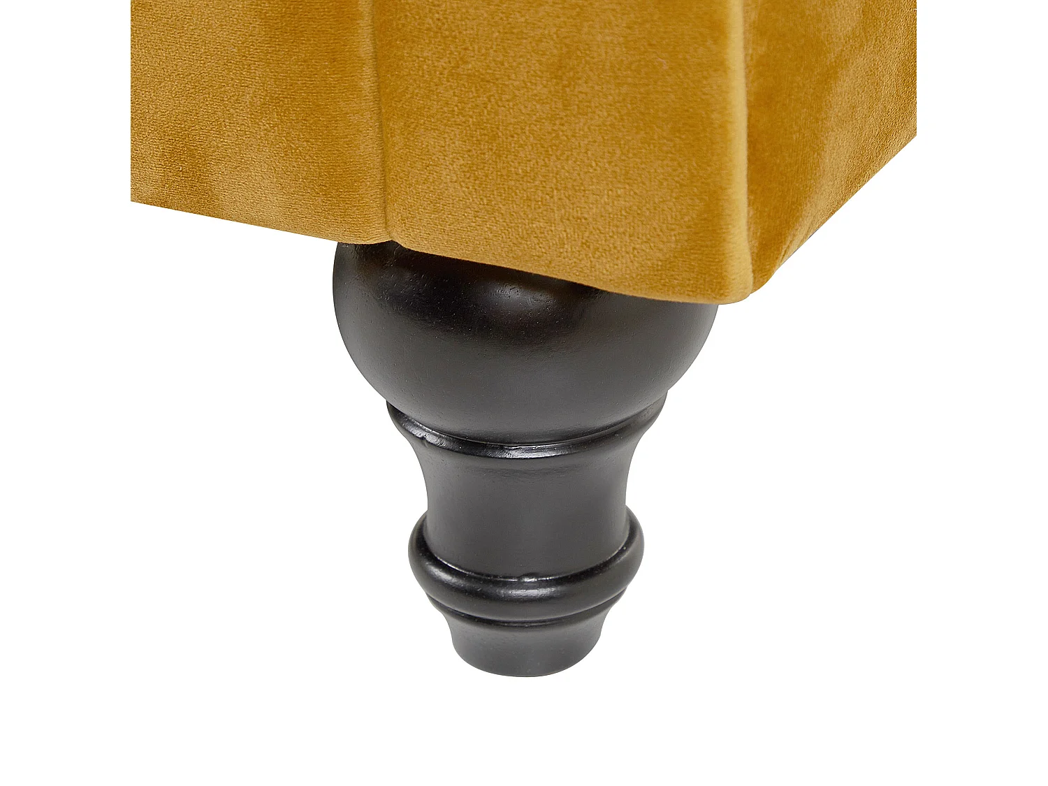 Canapé 3 places CHESTERFIELD Velours Moutarde