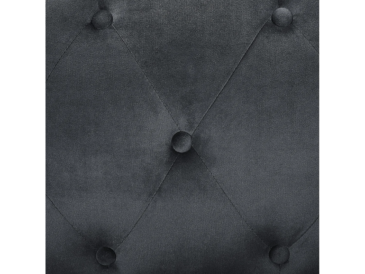 Hoekbank FLEN Fluweel Zwart 3-zitter Rechterzijde