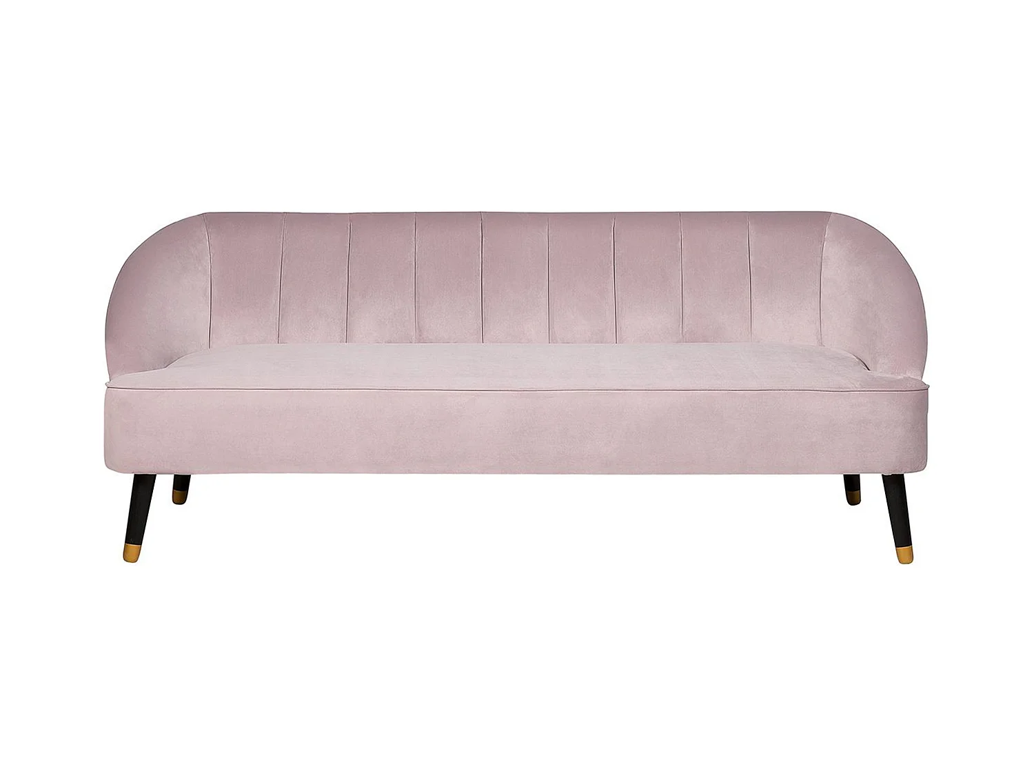 Canapé 3 places ALSVAG Velours Rose
