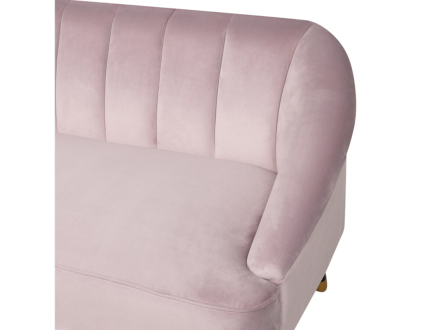 Sofá ALSVAG Terciopelo Rosa 3 plazas