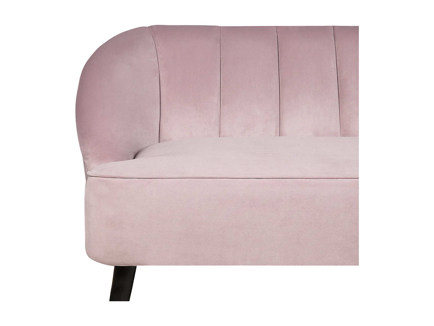 Canapé 3 places ALSVAG Velours Rose