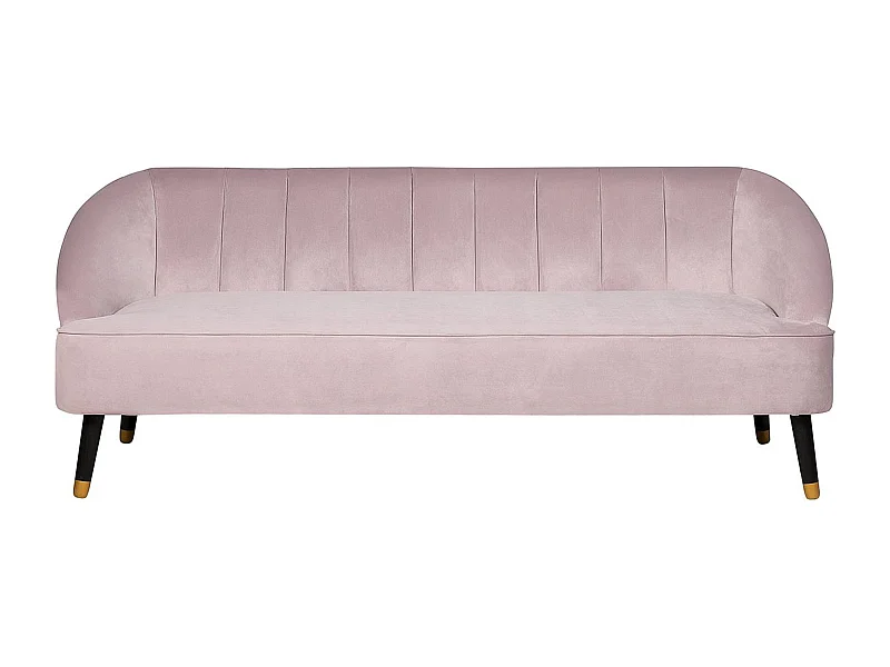 Canapé 3 places ALSVAG Velours Rose