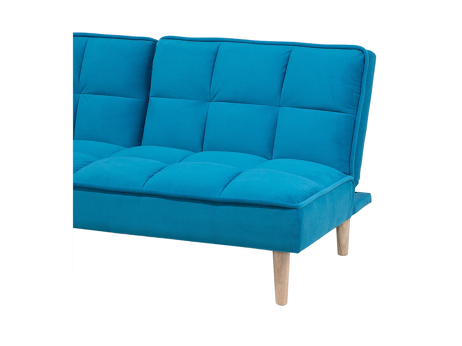 Canapé-lit 3 places SILJAN Tissu Bleu azur