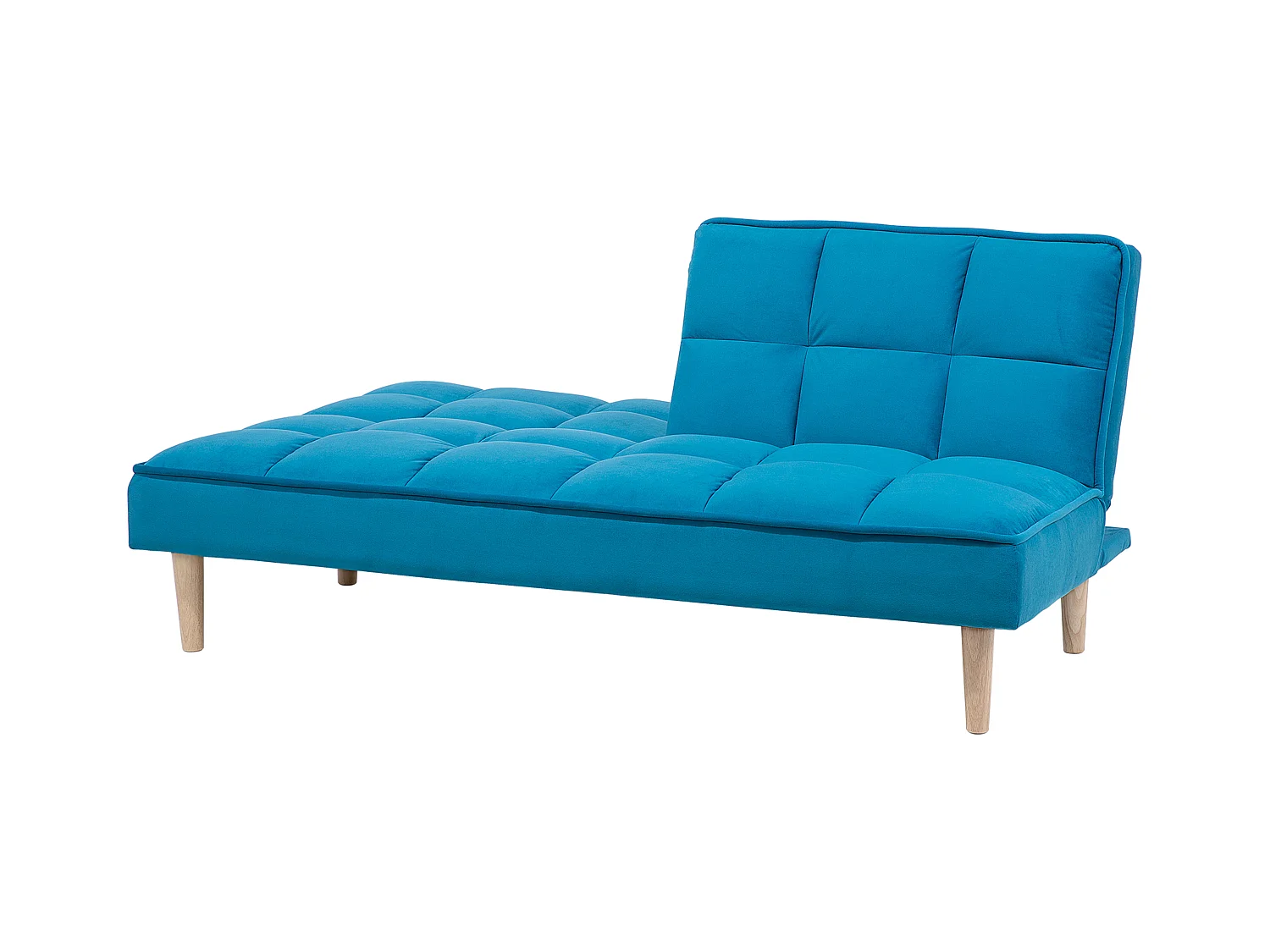 Canapé-lit 3 places SILJAN Tissu Bleu azur