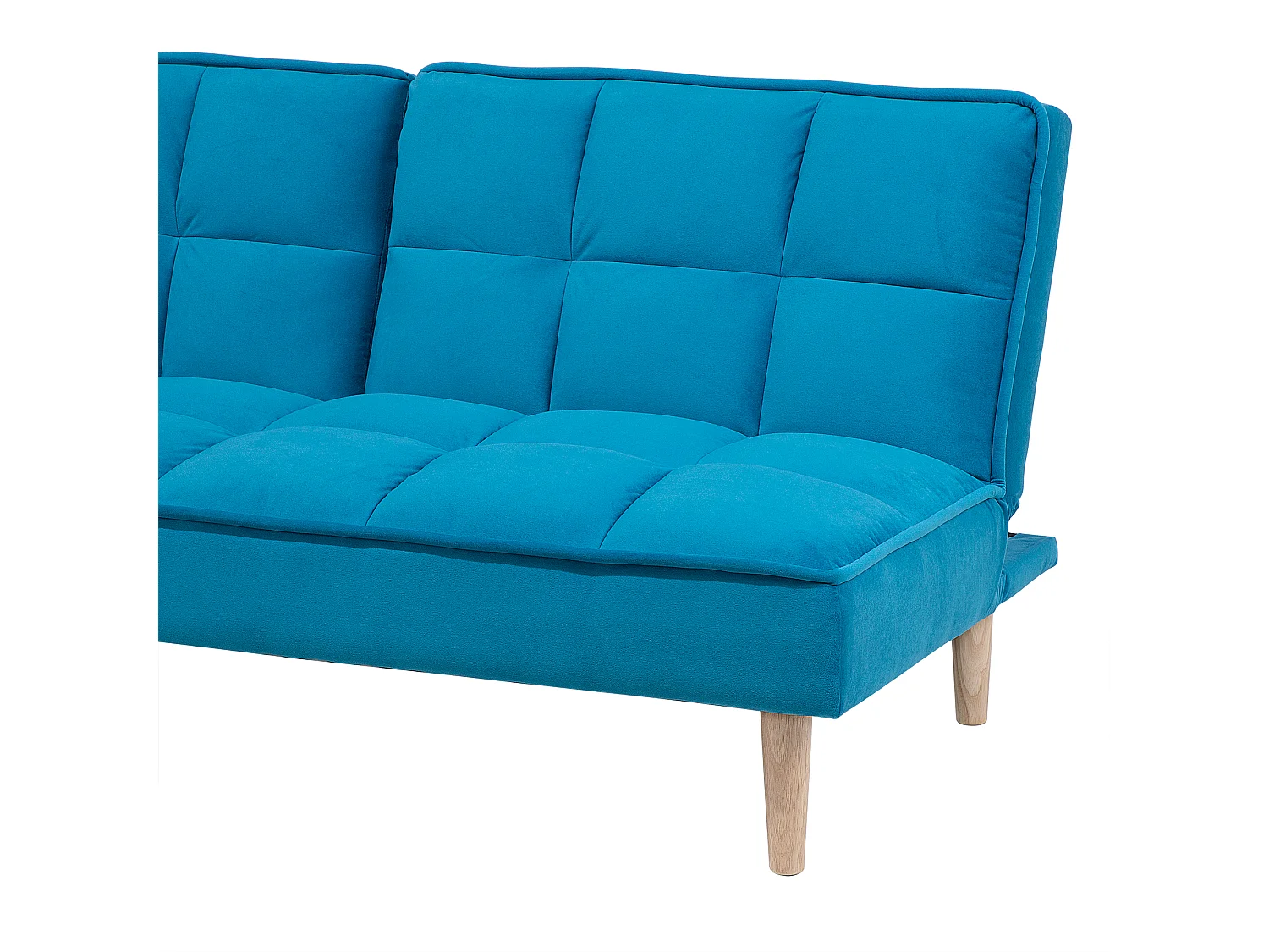 Canapé-lit 3 places SILJAN Tissu Bleu azur