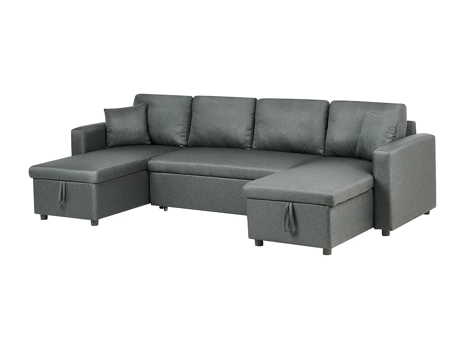 Schlafsofa Polsterbezug in Dunkelgrau modernes Sofa mit Schlaffunktion Couch