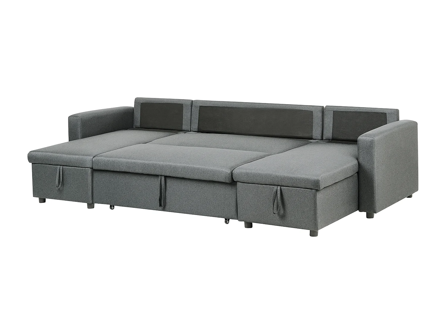 Schlafsofa Polsterbezug in Dunkelgrau modernes Sofa mit Schlaffunktion Couch