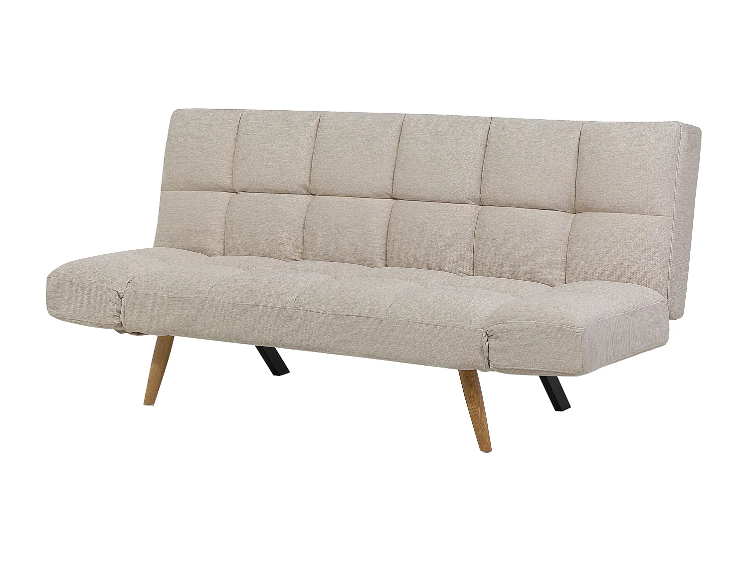 Canapé-lit 2 places INGARO Tissu Beige