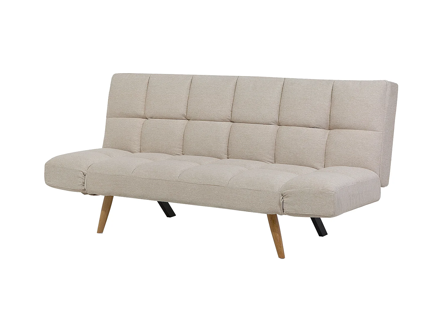 Canapé-lit 2 places INGARO Tissu Beige