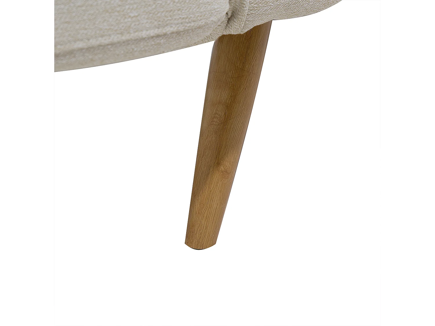 Canapé convertible clic-clac 2 places en coton beige INGARO