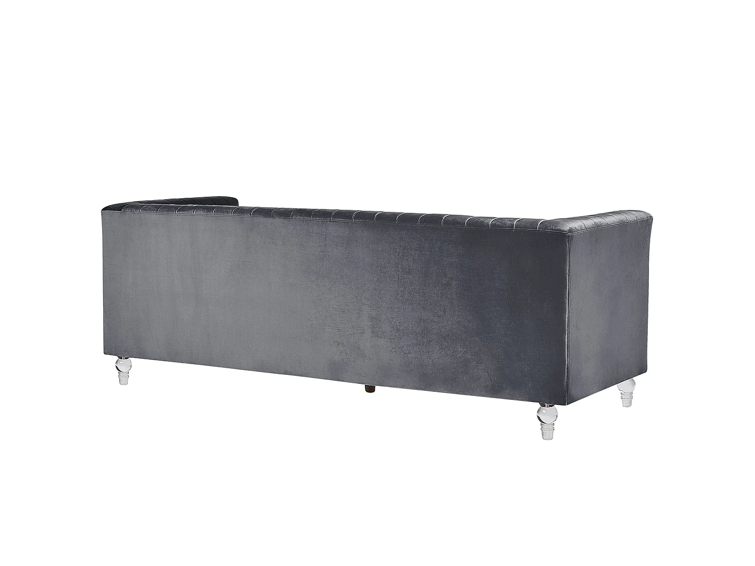 Sofa 3 Seater ARVIKA Velvet Dark Grey