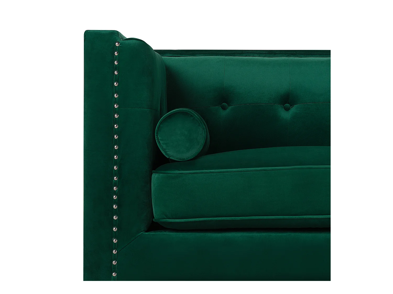 Canapé 3 places AVALDSENES Velours Vert émeraude
