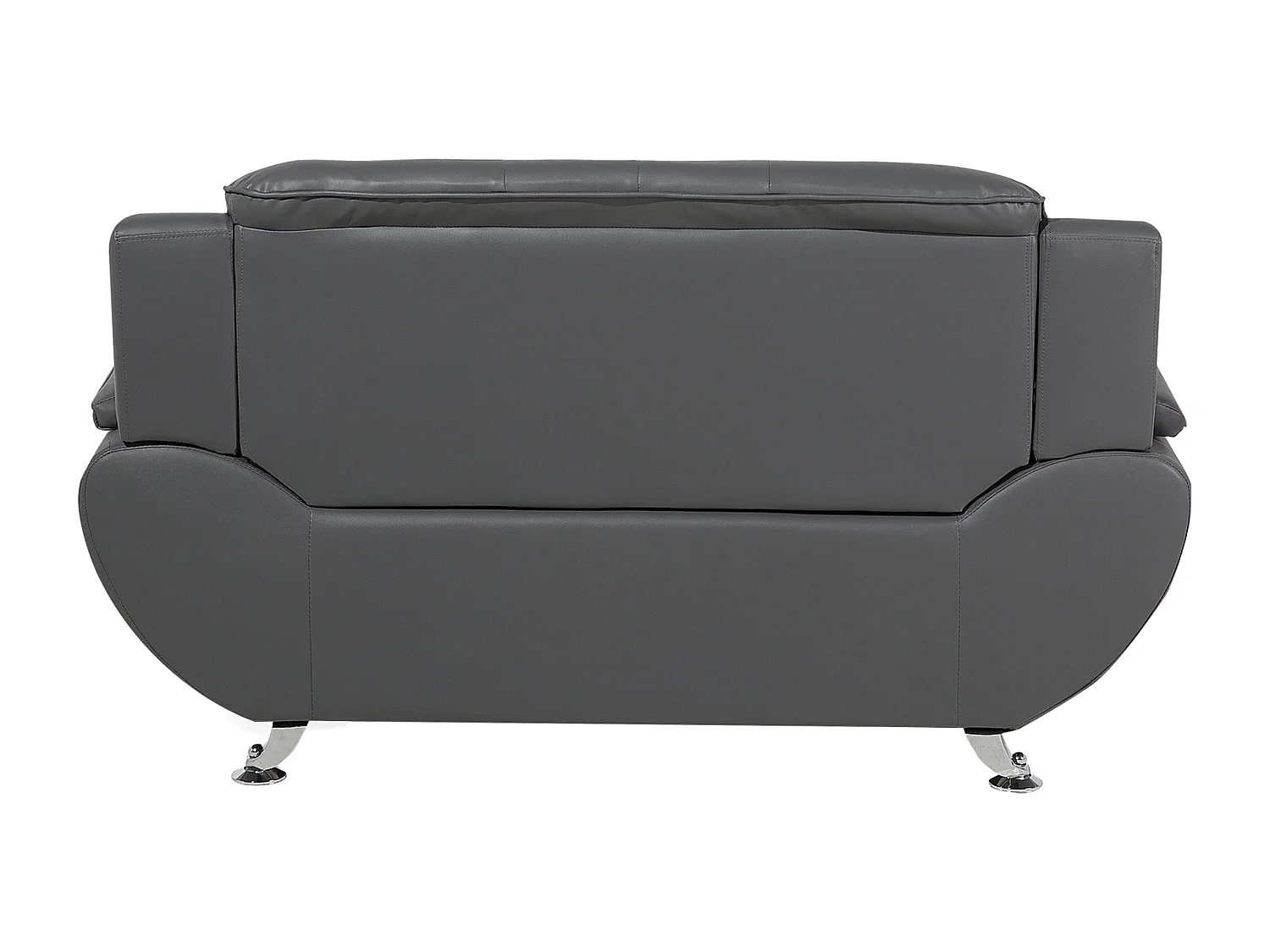 Sofa LEIRA Ekoskóra Szary dla 2 osób