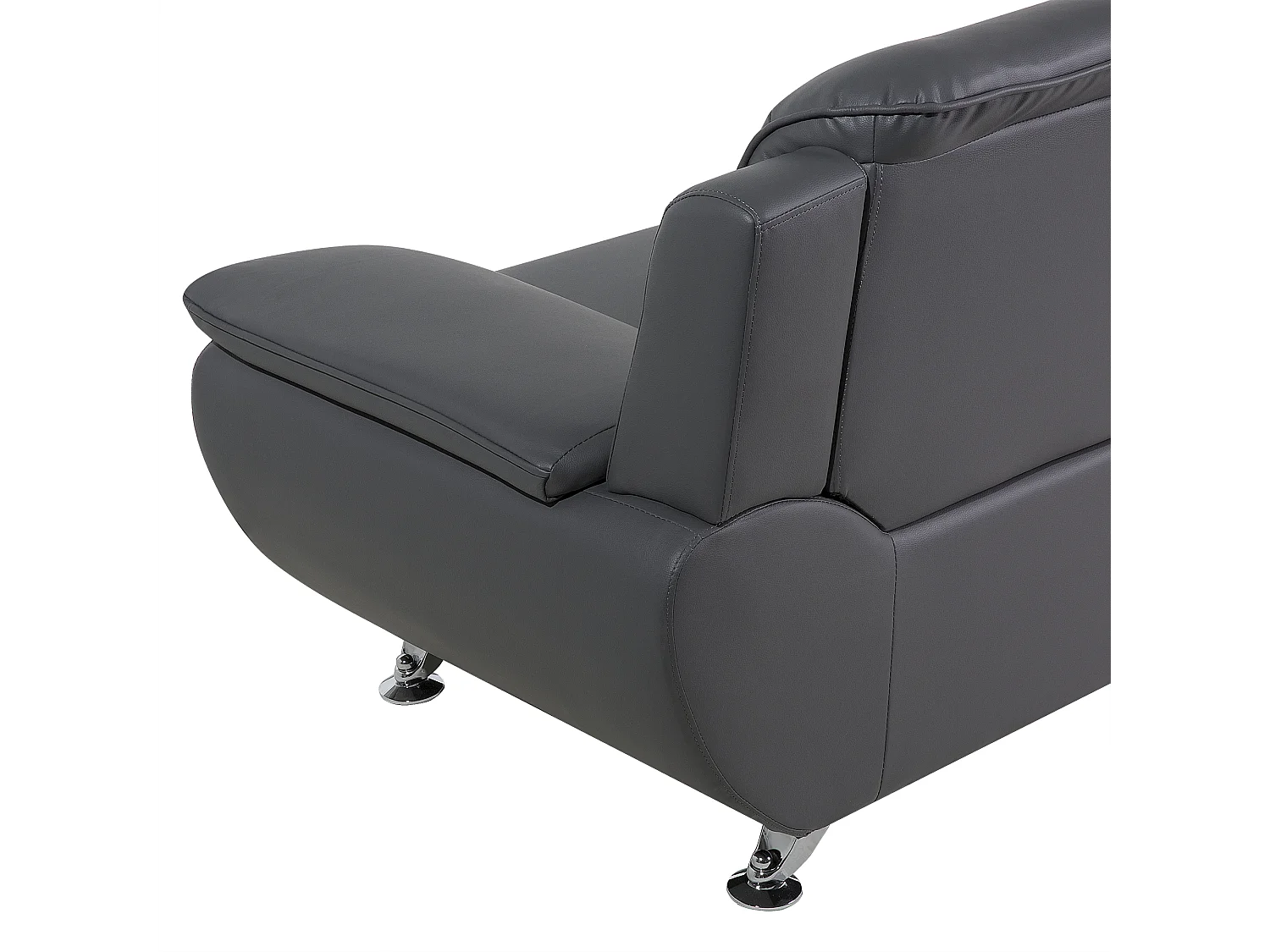 Bank LEIRA Kunstleer Grijs 2-zitter