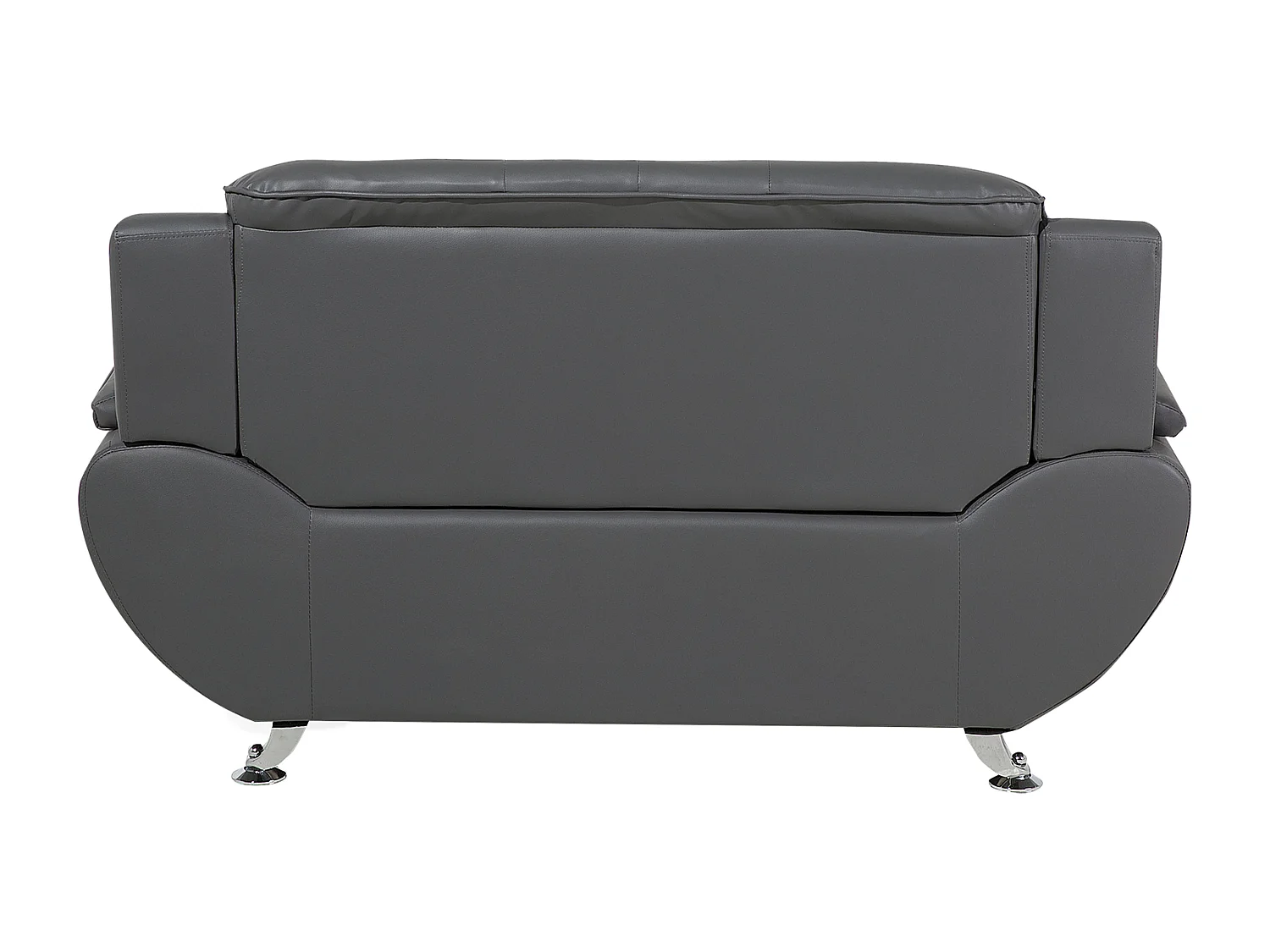 Bank LEIRA Kunstleer Grijs 2-zitter