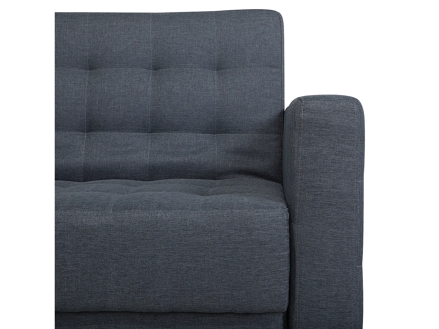 Canapé-lit 3 places ABERDEEN Tissu Gris foncé