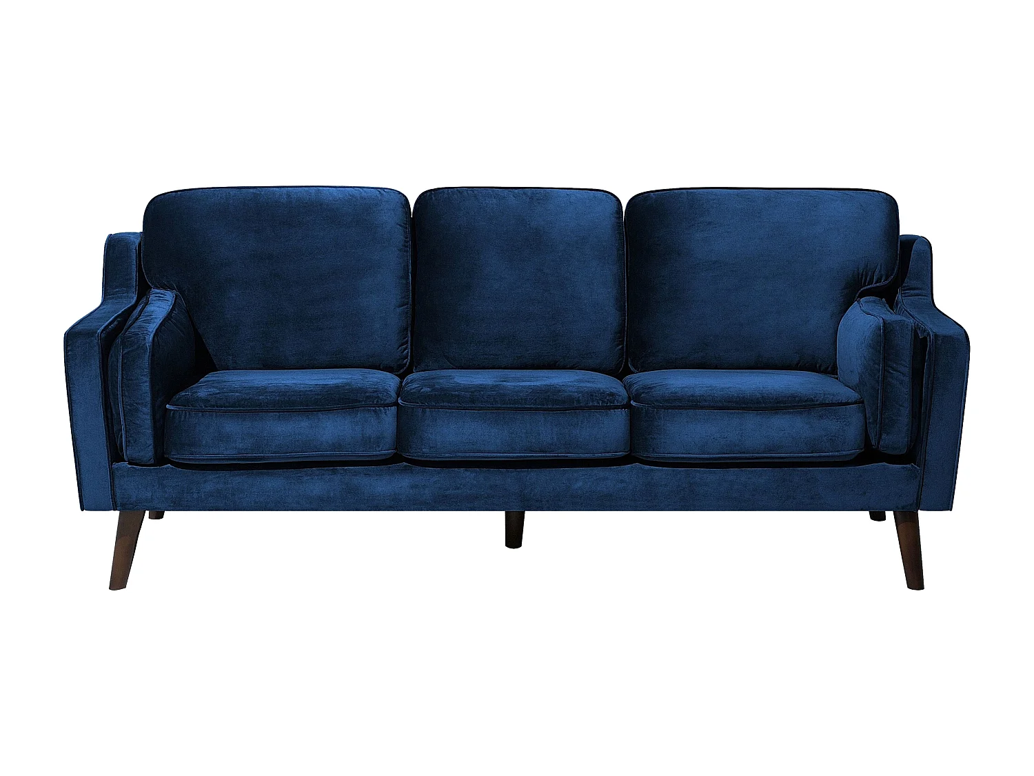 Bank LOKKA Fluweel Marineblauw 3-zitter