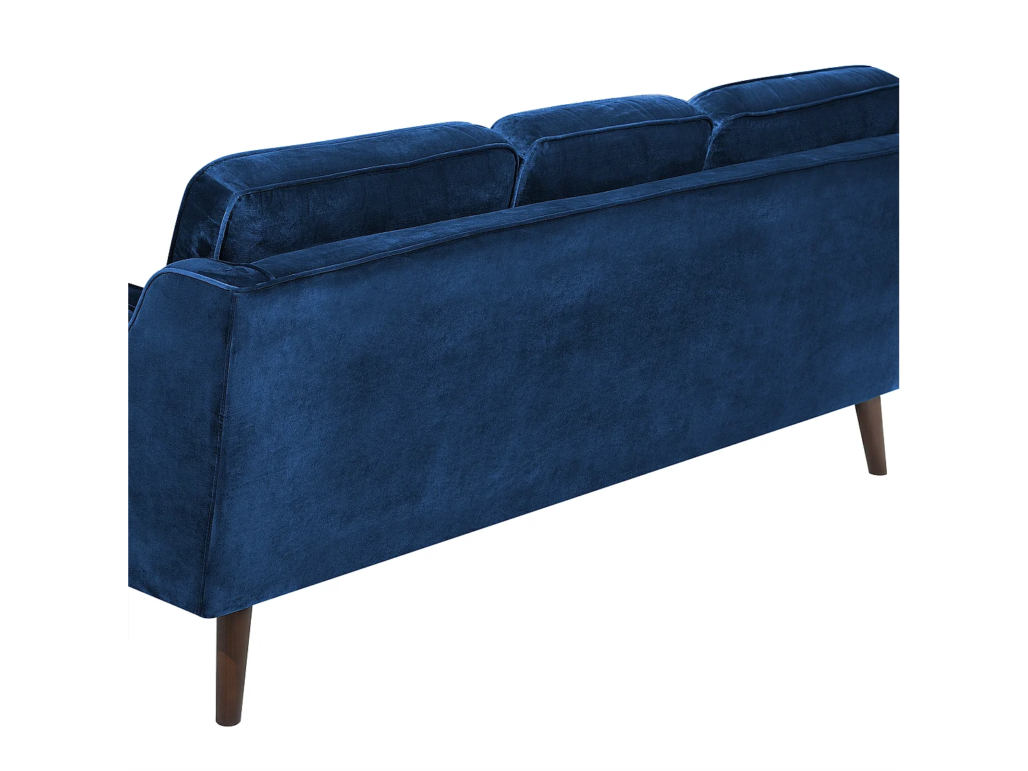 Bank LOKKA Fluweel Marineblauw 3-zitter