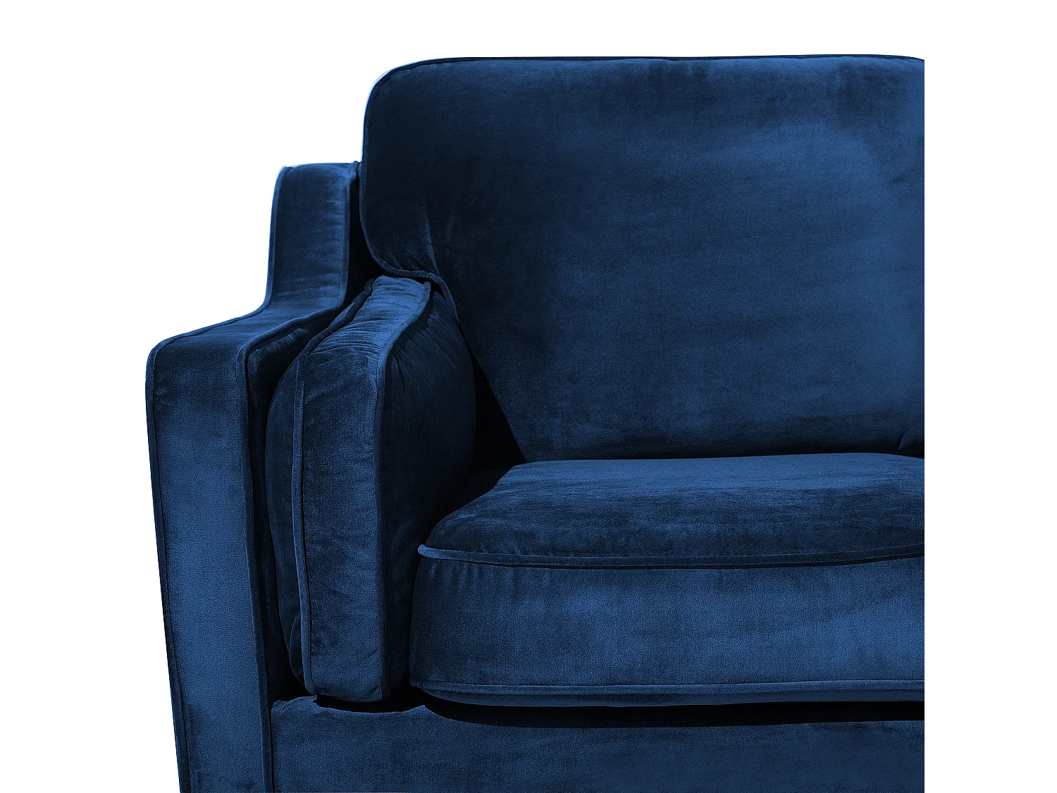 Bank LOKKA Fluweel Marineblauw 3-zitter