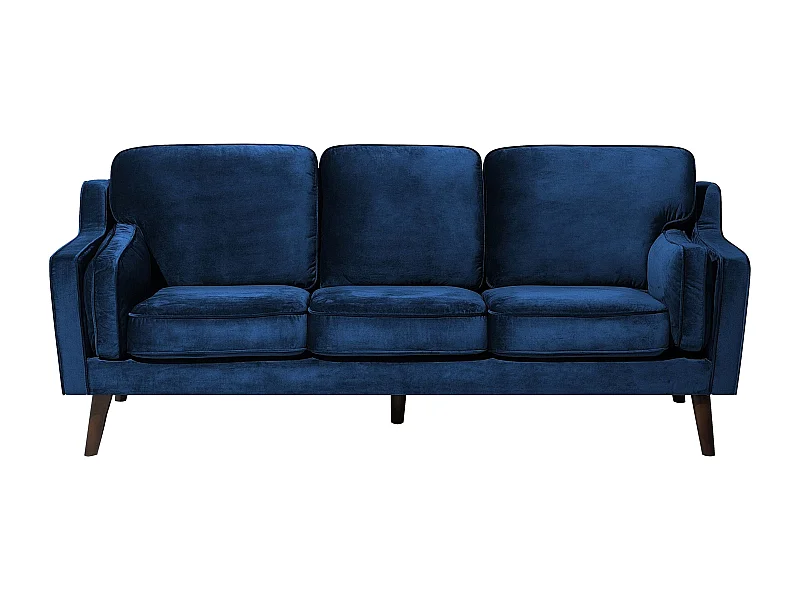 Sofa LOKKA Welur Granatowy dla 3 osób