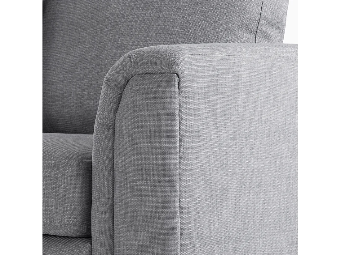 Narożnik OSLO Jasnoszary dla 4 osób Prawostronny