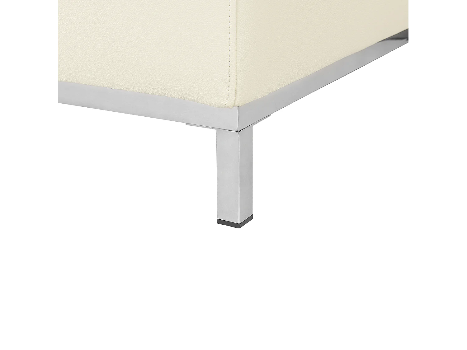 Divano angolare OSLO Pelle naturale Crema 4 posti Lato Sinistro