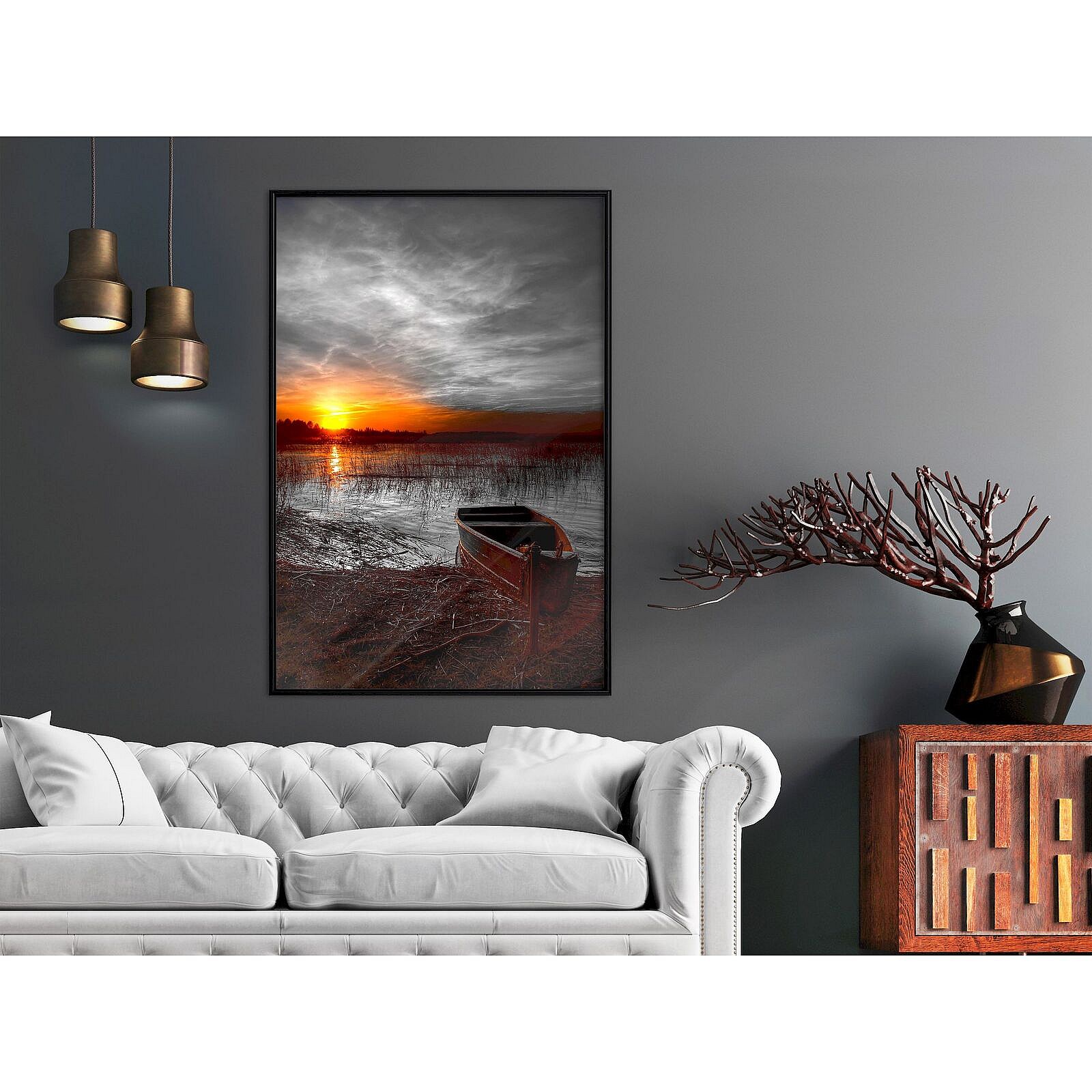Tableau sur toile Schmucker - Lumière du soleil - Panorama