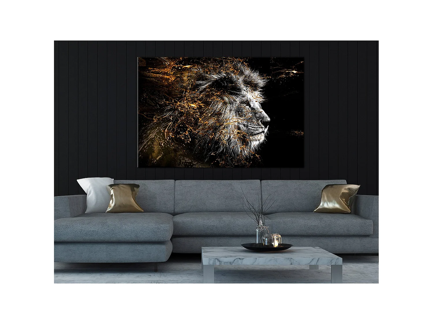 Tableau Roi du Soleil (1 Partie) Large - 90 x 60 cm