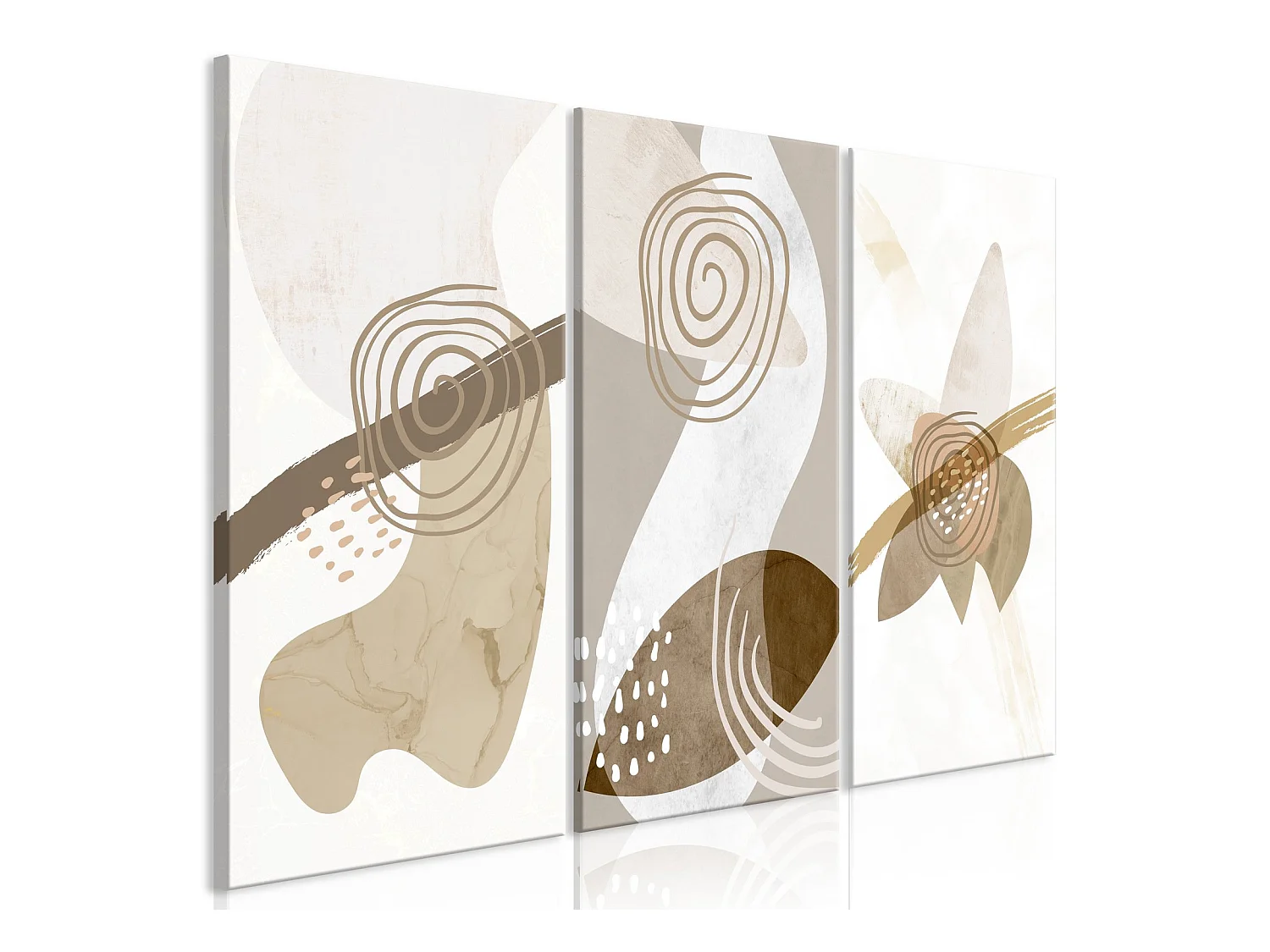 Tableau Trio Beige - 90 x 60 cm