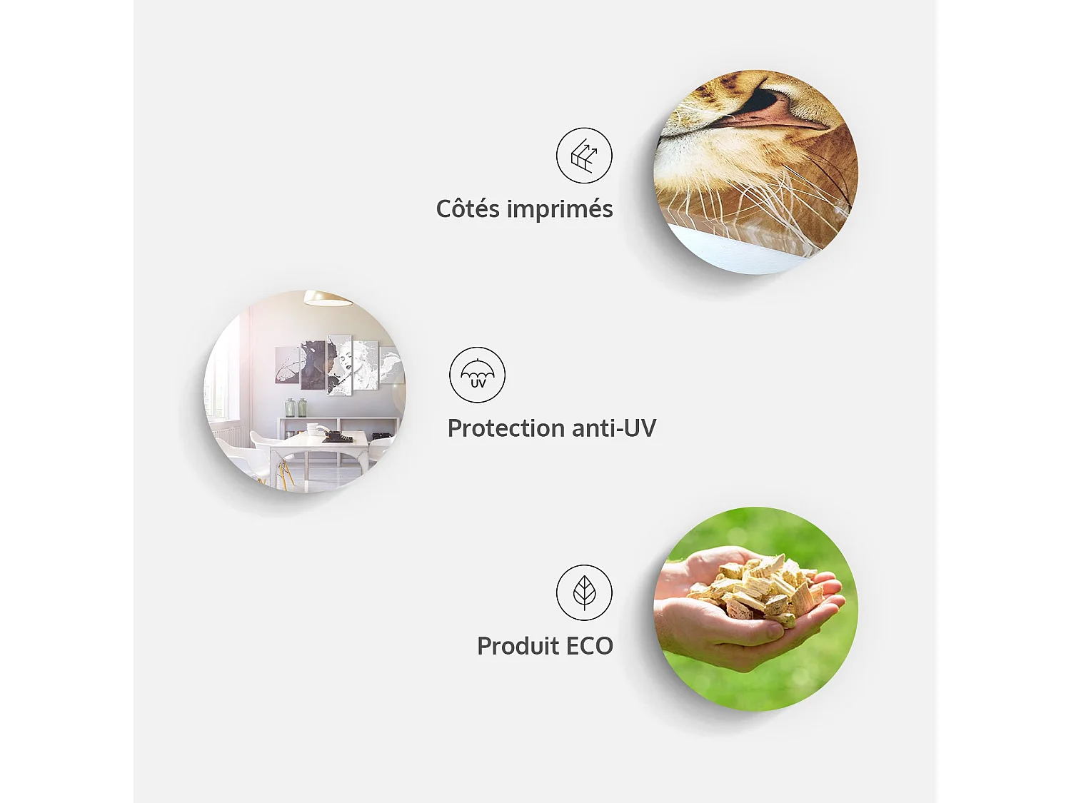 Tableau Black Stone Vertical - 60 x 90 cm