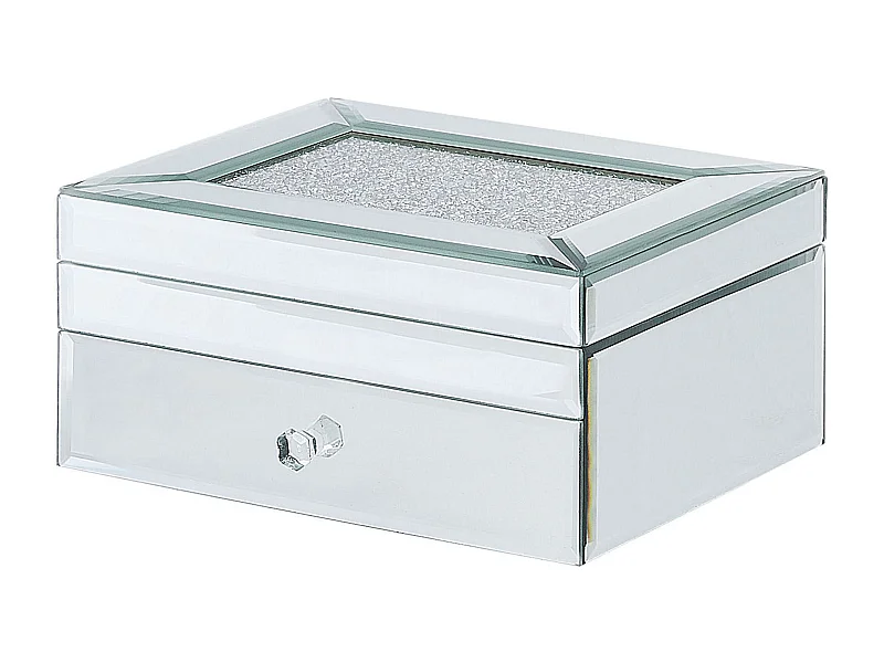 Schmuckkästchen KOFI Glas Silber