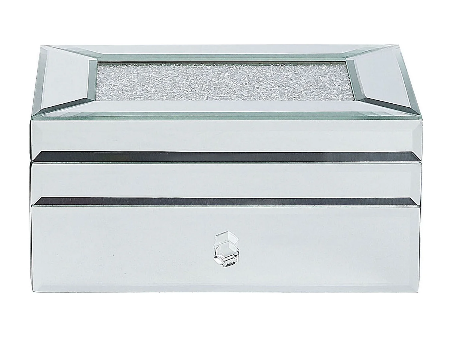 Caixa decorativa KOFI Vidro Prateado