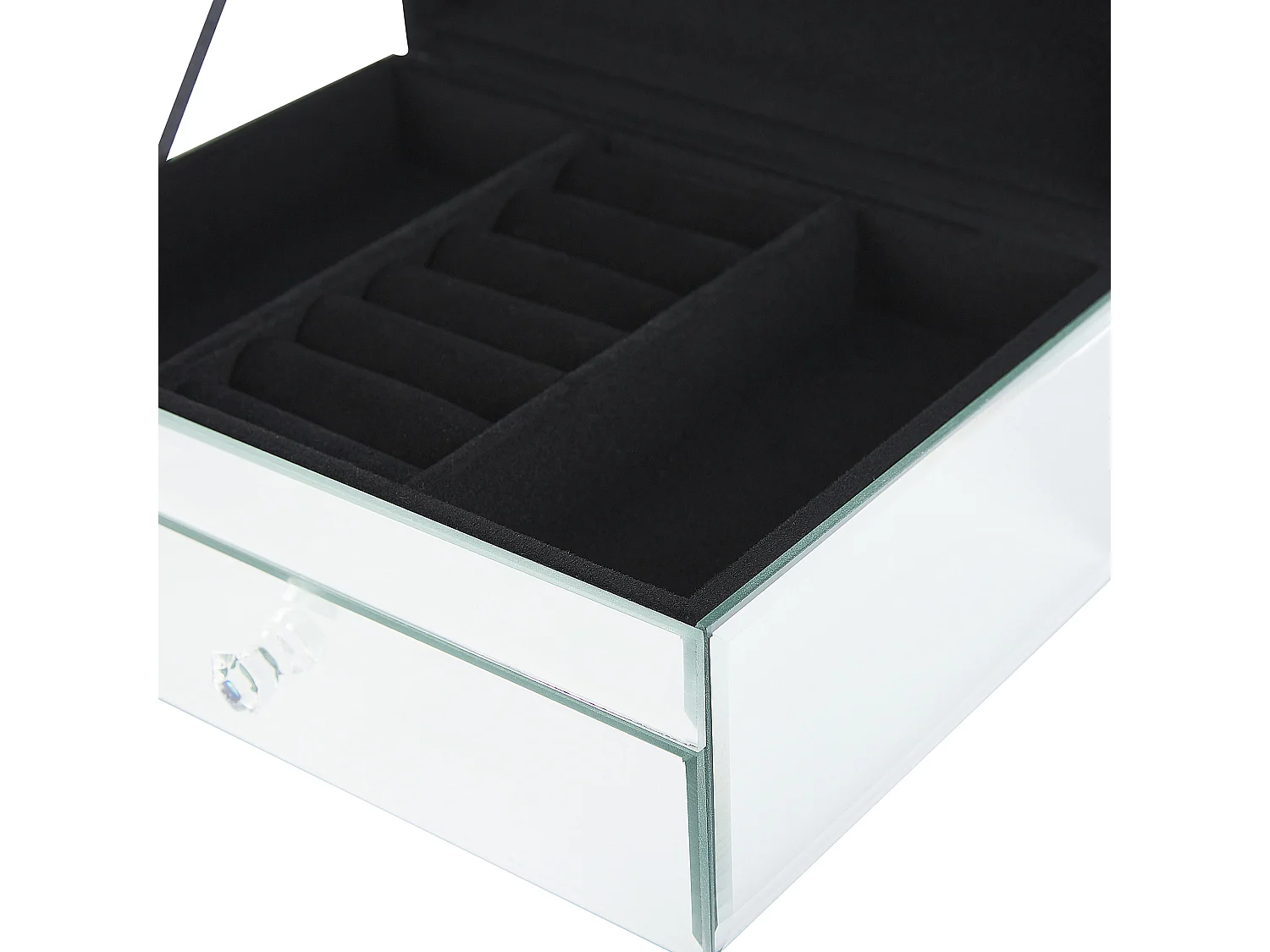 Caixa decorativa KOFI Vidro Prateado