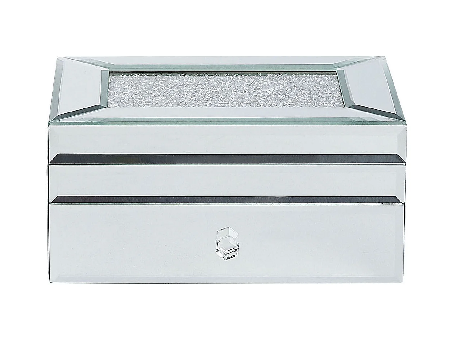 Cajita decorativa KOFI Vidrio Plateado