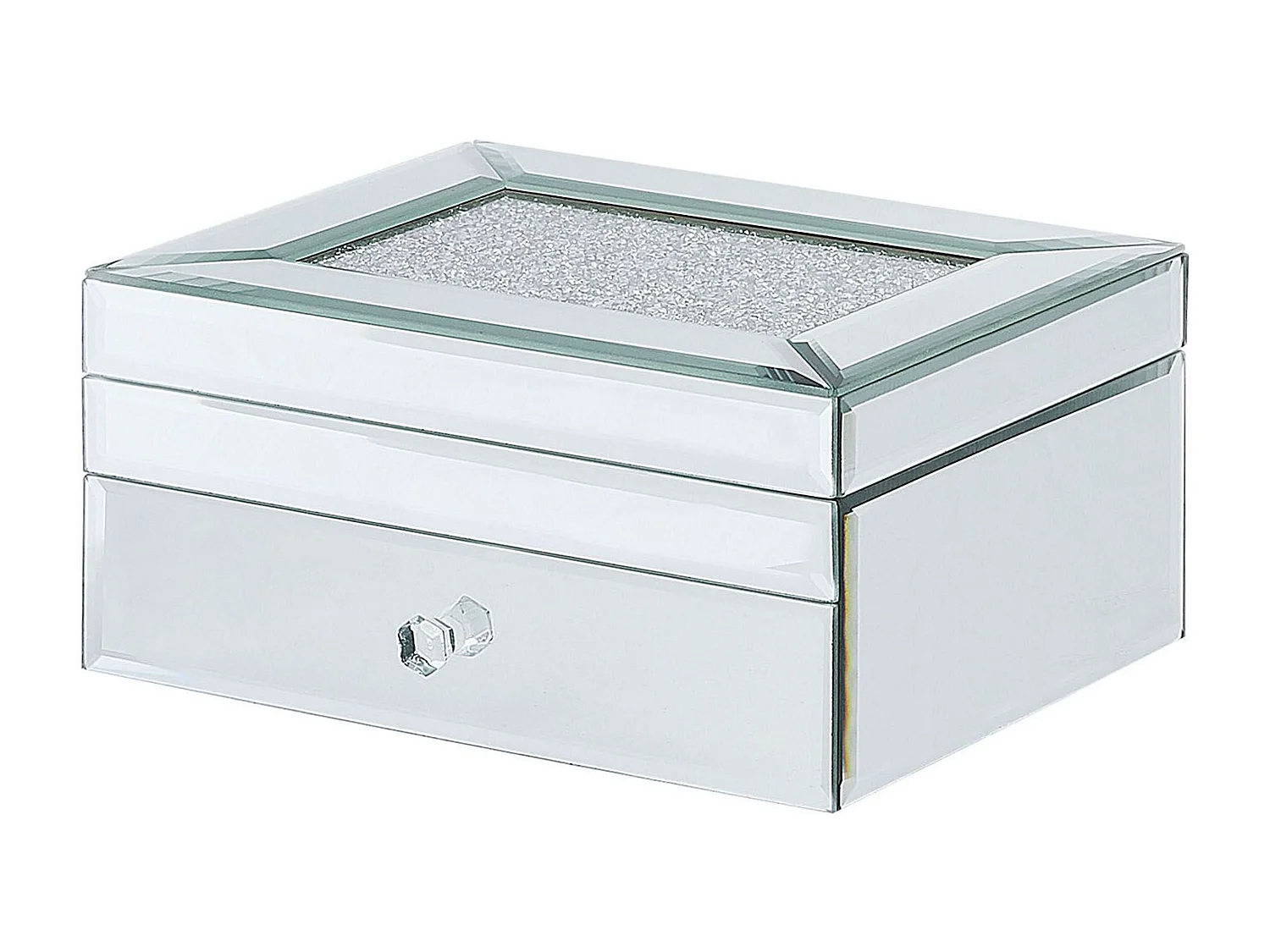 Caixa decorativa KOFI Vidro Prateado