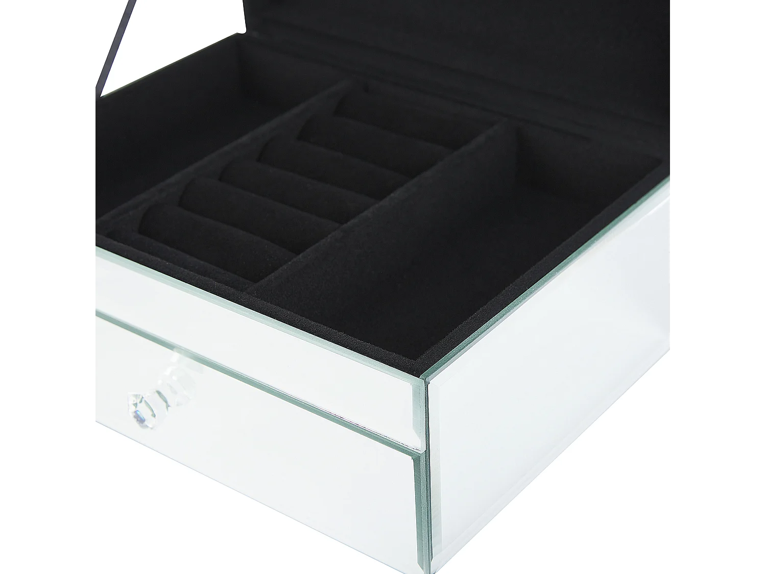 Caixa decorativa KOFI Vidro Prateado