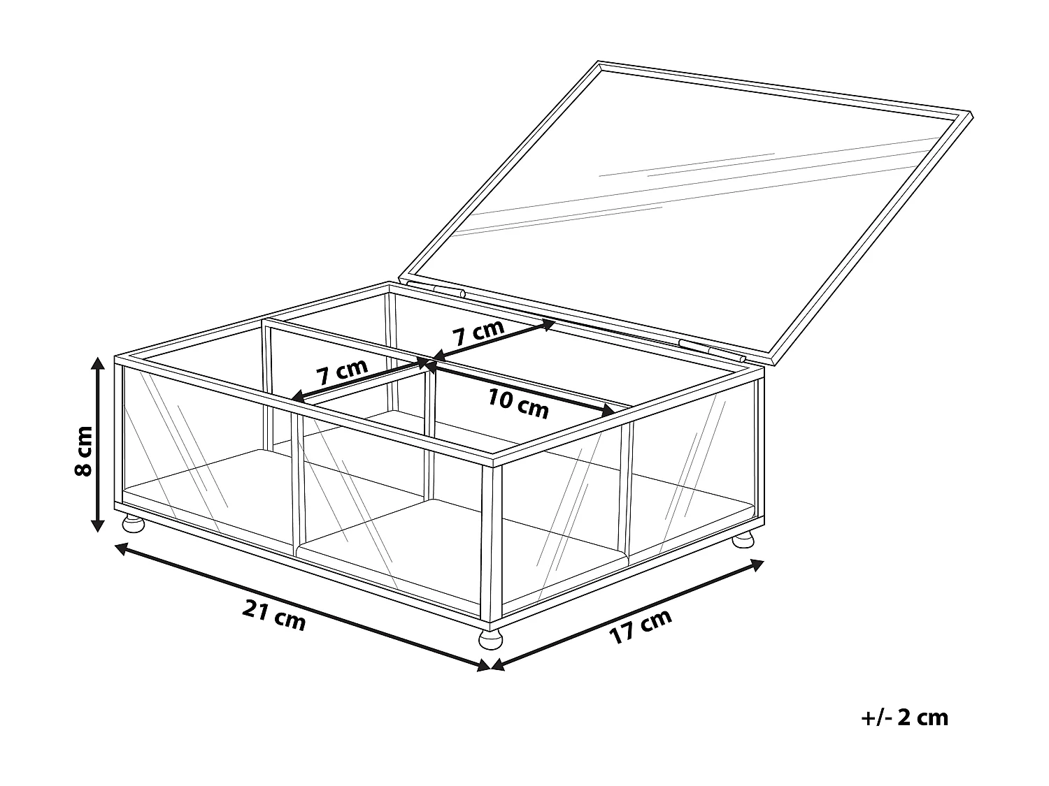 Portagioie SAINTES Vetro Oro
