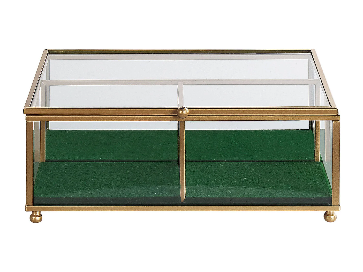 Schmuckkästchen gold Glas Spiegel Optik Schmuckschatulle Saintes