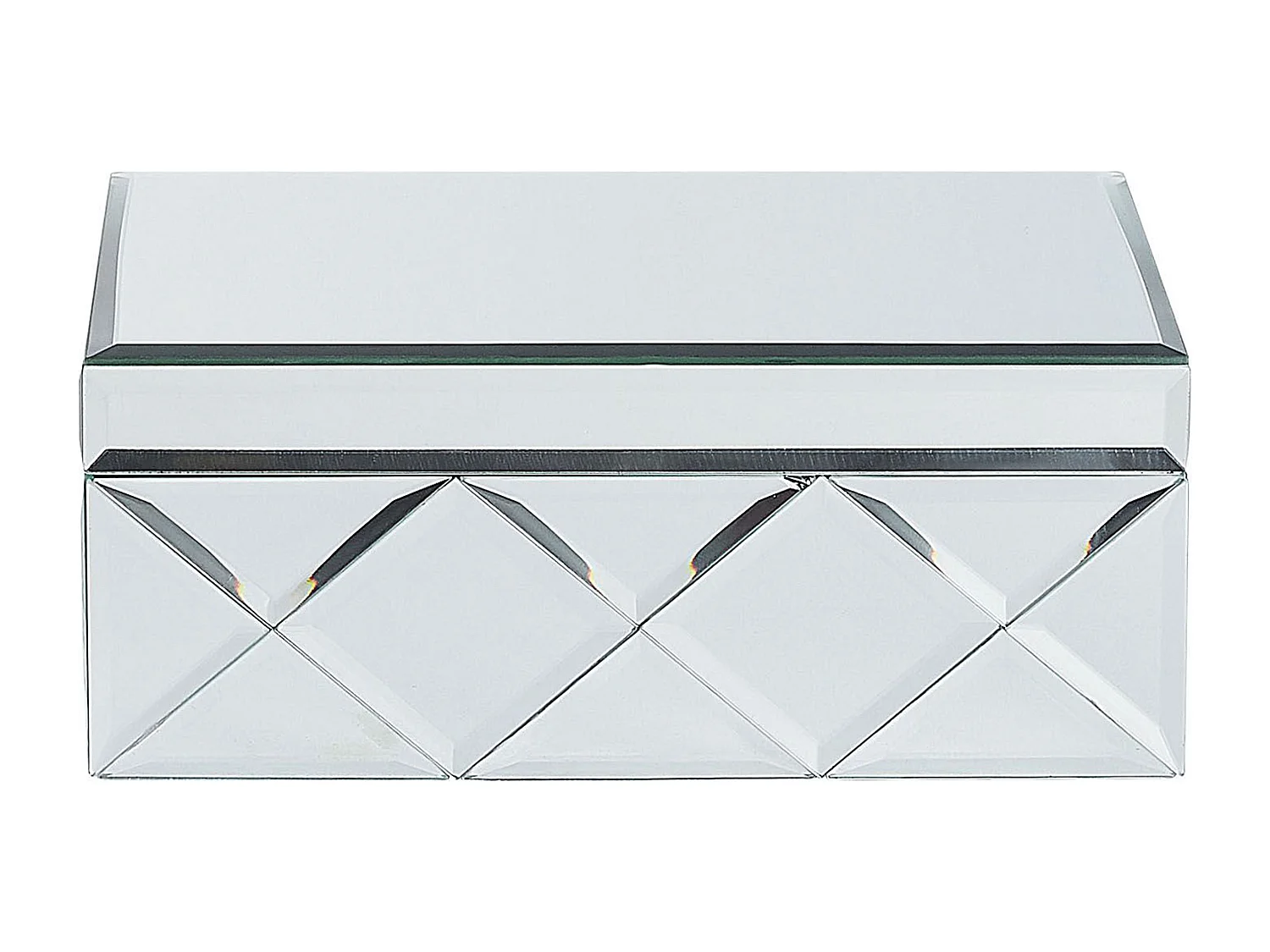 Boîte à bibelots GORRON Verre Miroir argenté