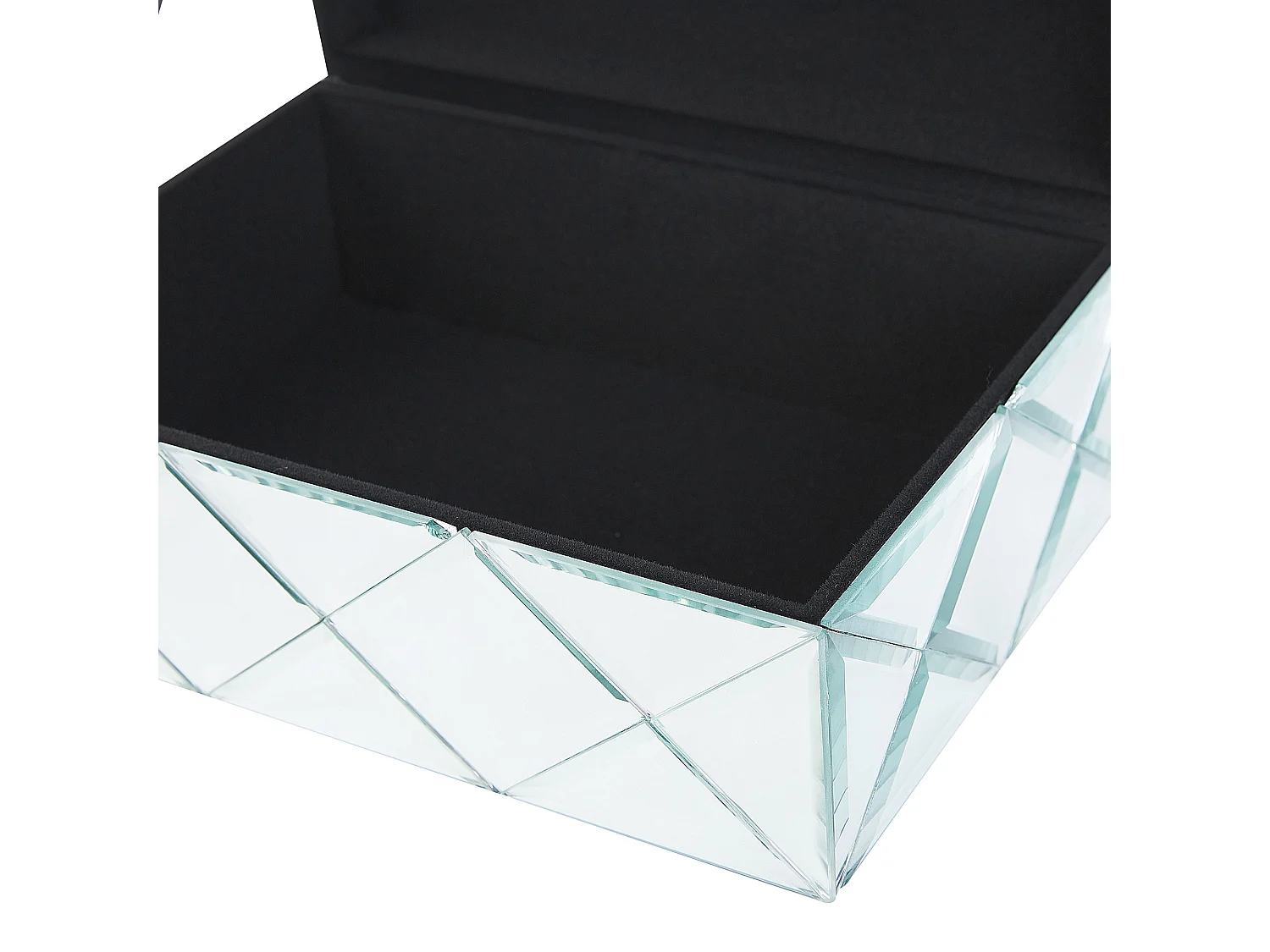 Boîte à bibelots GORRON Verre Miroir argenté